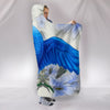 Hyacinth macaw Parrot Print Hooded Blanket