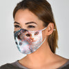 Lovely Siberian Cat Print Face Mask