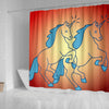 Unicorn Star Print Shower Curtain