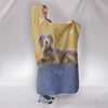 Weimaraner Dog Print Hooded Blanket