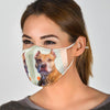 Cute American Pit Bull Terrier Print Face Mask