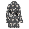 Bedlington Terrier Dog Pattern Print Women's Bath Robe