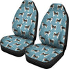 Alaskan Malamute Dog In Lots Print Car Seat Covers