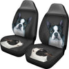 Cute Boston Terrier Print Car Seat Covers