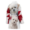 Cute Maltese Print Women's Bath Robe