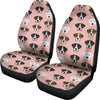 Boxer Dog On Pink Print Car Seat Covers