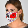 Cute Cats Heart Print Face Mask