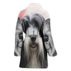 Bearded Collie dog Print Women's Bath Robe