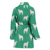 Borzoi Dog Pattern Print Women's Bath Robe