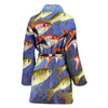 Seluang Fish Print Women's Bath Robe