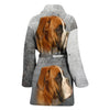 Boxer Dog Print Women's Bath Robe