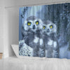 Amazing Snow Owl Bird Print Shower Curtains