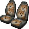 Cute Icelandic Sheepdog Print Car Seat Covers