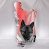 Norwegian Elkhound Dog Print Hooded Blanket