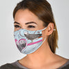 African Grey Parrot Print Face Mask