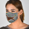 Irish Setter Paws Print Face Mask