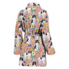 Japanese Chin Dog Pattern Print Women's Bath Robe