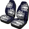 Siberian Husky Dog Art Print Car Seat Covers