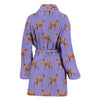 Irish Terrier Dog Pattern Print Women's Bath Robe