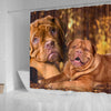 Dogue De Bordeaux Print Shower Curtains