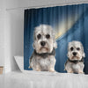 Dandie Dinmont Terrier Print Shower Curtains