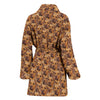 Rhodesian Ridgeback Dog In Lots Print Women's Bath Robe