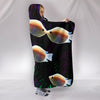 Kissing Gourami Fish Print Hooded Blanket