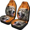 Caucasian Shepherd Dog Print Car Seat Covers