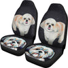 Cute Shih Tzu Dog Print Car Seat Covers