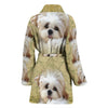 Shih Tzu Print Women's Bath Robe