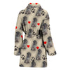 Cesky Terrier Patterns Print Women's Bath Robe