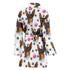 Miniature Pinscher Dog Print Women's Bath Robe