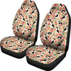 Basenji Dog Floral Print Car Seat Covers