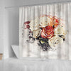 Rose Flower Color Art Print Shower Curtains