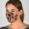 Boxer Dog On Pink Print Face Mask