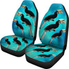 African Pied Hornbill Bird Print Car Seat Covers