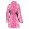 Yorkiepoo Print Women's Bath Robe