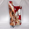 Irish Setter Dog Print Hooded Blanket