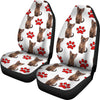 Burmese Cat With Red Paws Print Car Seat Covers