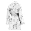 Great Dane Dog Print Women's Bath Robe