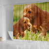 Cocker Spaniel Cute Puppy Print Shower Curtains