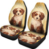 Cute Cavapoo Dog Print Car Seat Covers