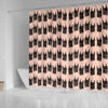 Doberman Pinscher Dog Pattern Print Shower Curtains