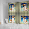 Jack Russell Terrier Print Shower Curtain