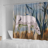 Chianina Cattle (Cow) Print Shower Curtain