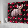 Sphynx Cat Print Shower Curtain