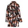 Beagle Dog In Lots Print Women's Bath Robe