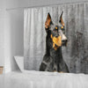 Doberman Pinscher Print Shower Curtains