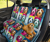 Bearded Collie Pattern Print Pet Seat Covers