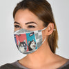 Three Alaskan Malamute Print Face Mask